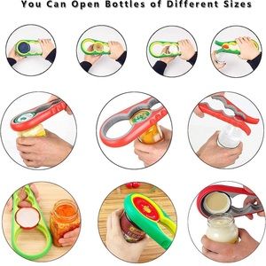 ✅ 3/$18 🆕 4-in-1 Bottle  Opener - Open Bottle Caps, Can Lids, Bean Cans & More